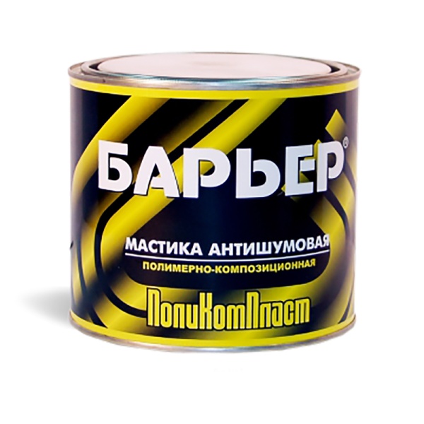 ПОЛИКОМПЛАСТ / Мастика "Барьер" антишумовая 2,2 кг (6)